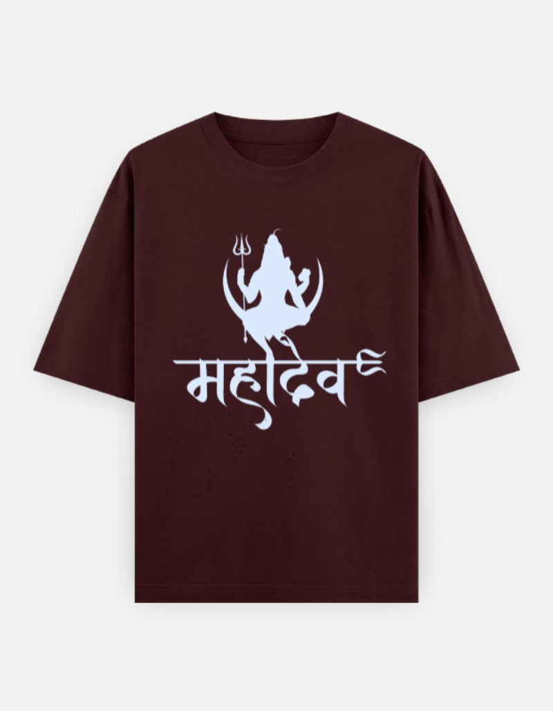 Maroon_Mahadev_Men_s_Oversized_T-Shirt